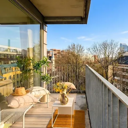 Modern Riverside Retreat Gruenerlokka With Balcony Daire *