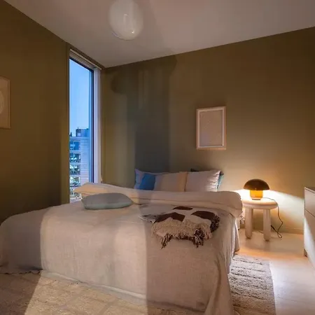 Apartmán Modern Riverside Retreat Gruenerlokka With Balcony *